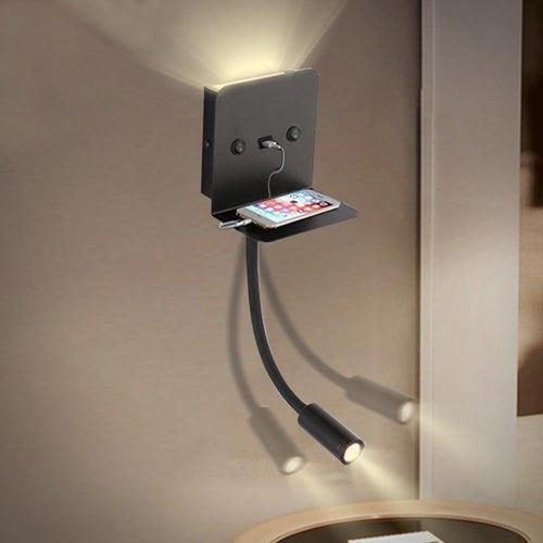 Multifunctional LED Wall Lamp With USB Port