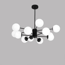Load image into Gallery viewer, Black Gold Chandelier Indoor Lighting