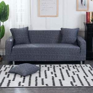 Carter Grey Blue Sofa Cover