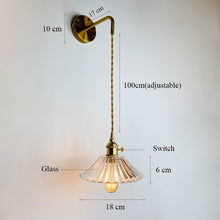 Load image into Gallery viewer, Hanging Glass LED Wall Lamp