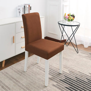 Abby Coffee Brown Chair Cover