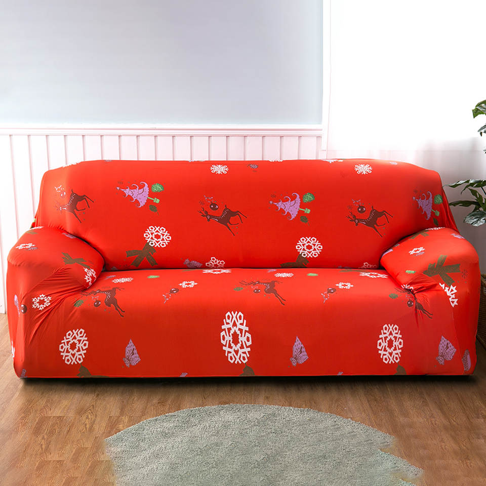 Christmas Tree Red Sofa Cover