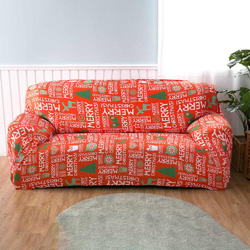 Christmas Red Sofa Cover