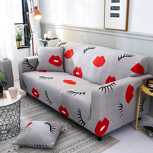 Lips & Lashes Sofa Cover