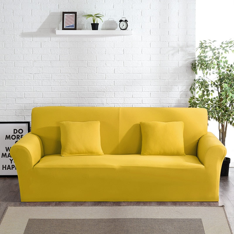 Abby Yellow Sofa Cover