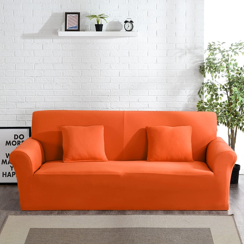 Abby Orange Sofa Cover