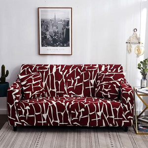 Rhett Wine Red Sofa Cover
