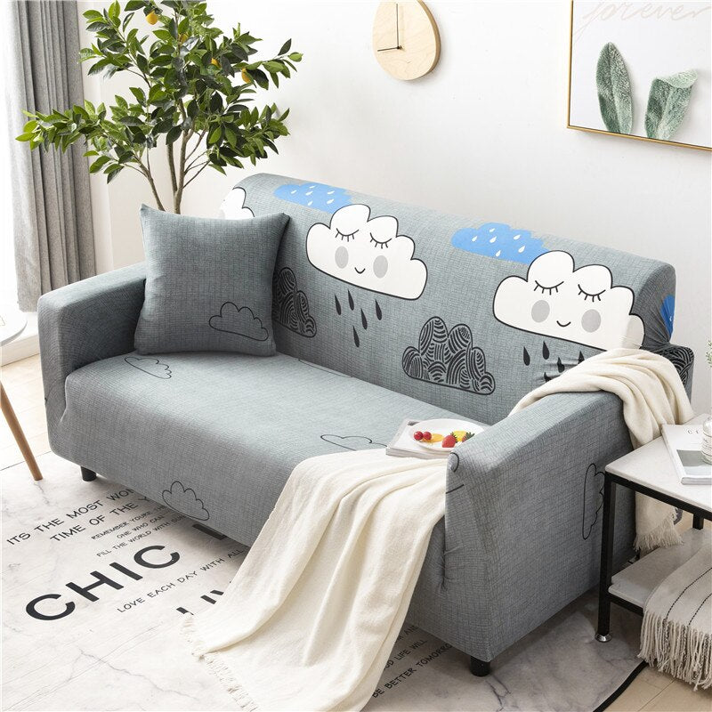 Clouds Grey Sofa Cover