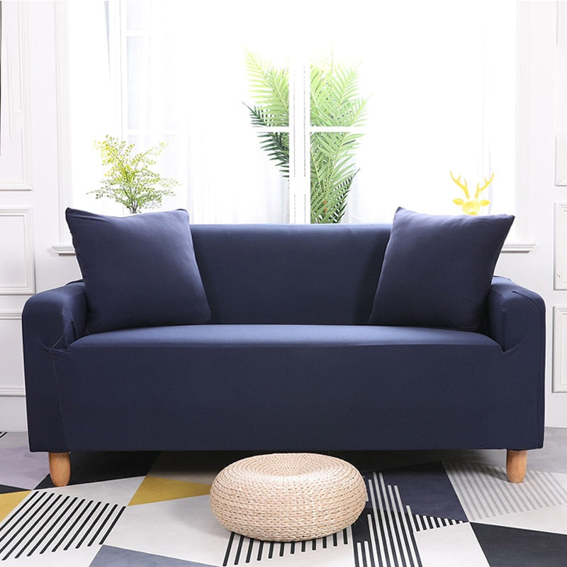Abby Dark Blue Sofa Cover