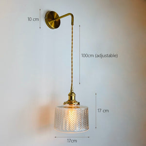 Hanging Glass LED Wall Lamp