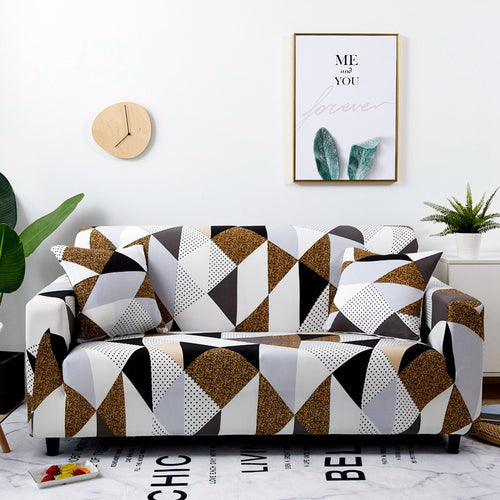 Dee Geometric Sofa Cover