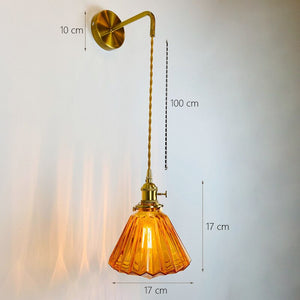 Hanging Glass LED Wall Lamp