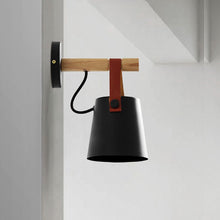 Load image into Gallery viewer, Nordic Wooden Hanging Wall Lamp