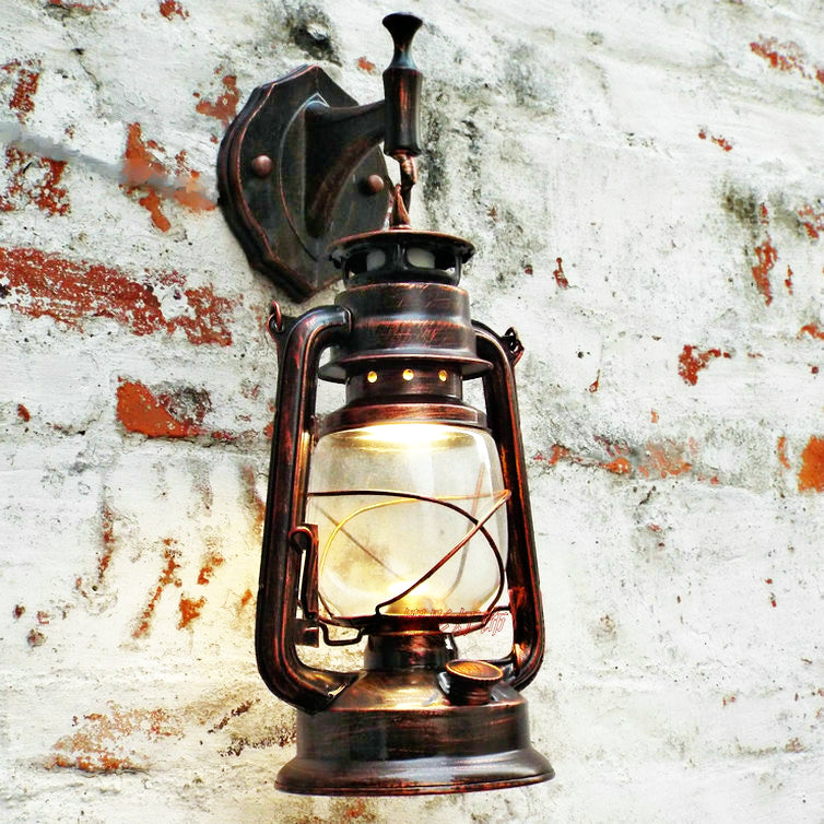 Vintage Lantern Style Wall Mount Lamp covermysofa