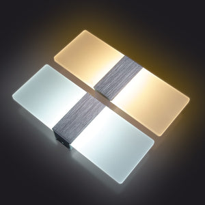 Simple Modern LED Wall Light Black/White/Silver/Gold