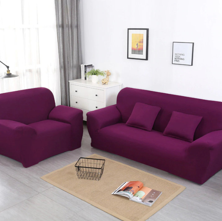 Dark Purple Sofa Cover