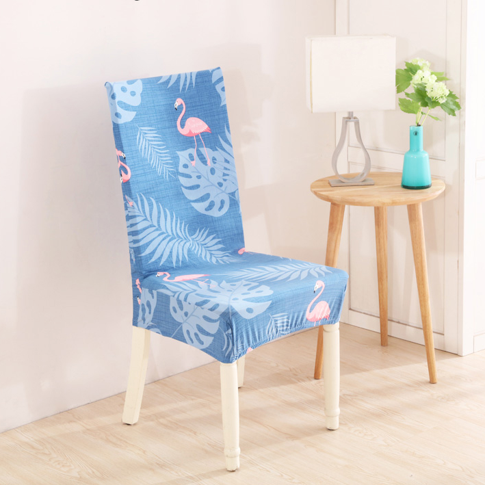 Flamingo Sky Blue Chair Cover