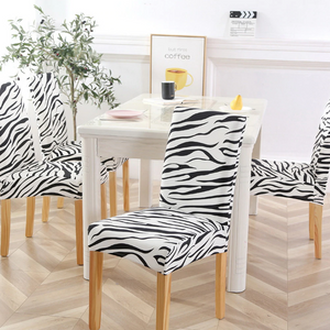 Zebra Print Black & White Chair Cover