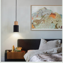 Load image into Gallery viewer, Designer Nordic Wooden Base Hanging Light