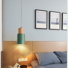 Load image into Gallery viewer, Designer Nordic Wooden Base Hanging Light