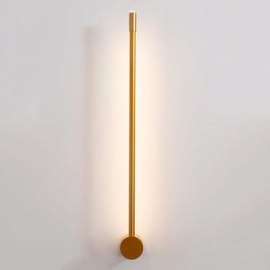 Long Led Wall Lamp 350° Rotatable Black / Gold