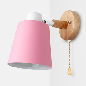 Modern Nordic Wooden Wall Lamp