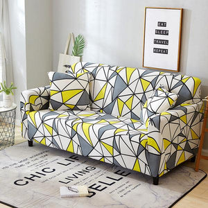 Elenia Geometric Sofa Cover